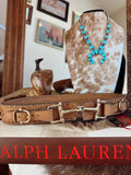 The Western + Co. Snaffle Bit Belt in Saddle