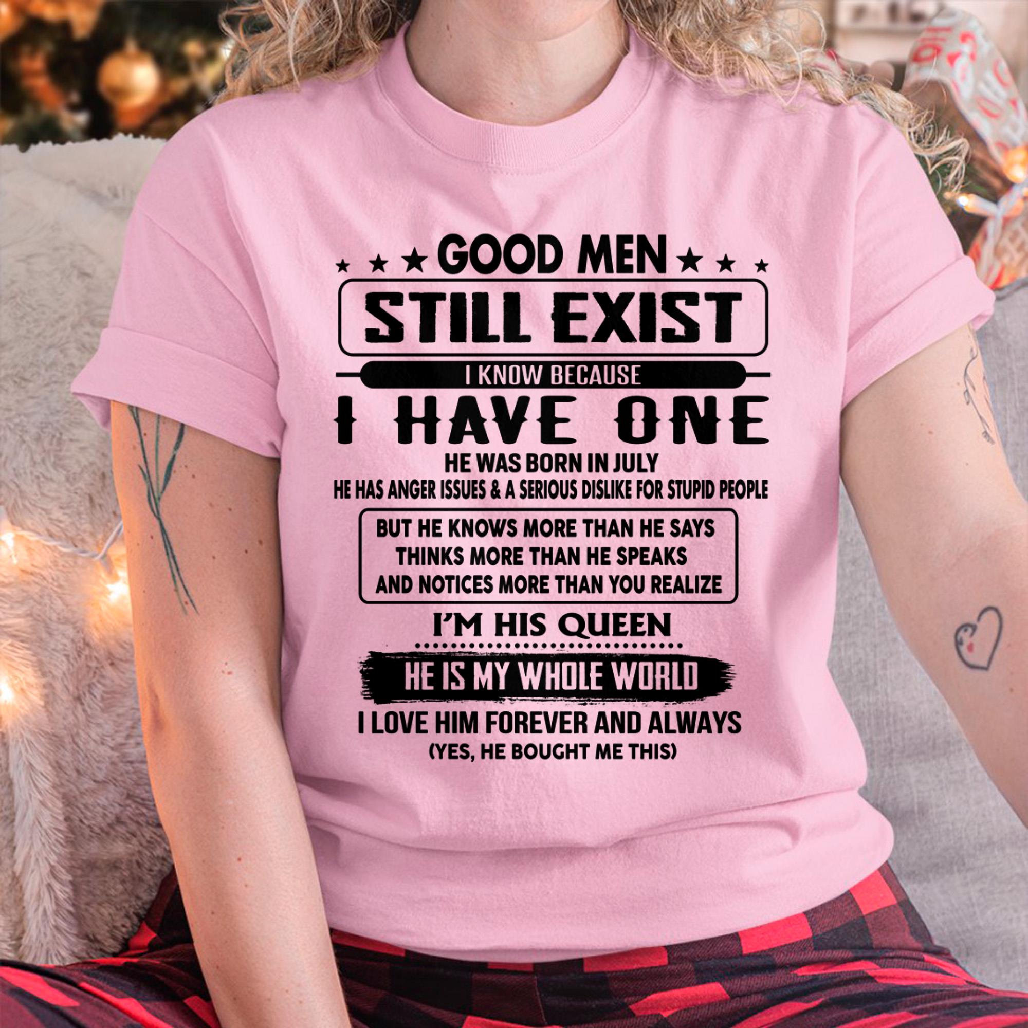 July - Good men Still Exist - gift for your girlfriend, wife from Husband - NGHL07 (SKU-GM-07)